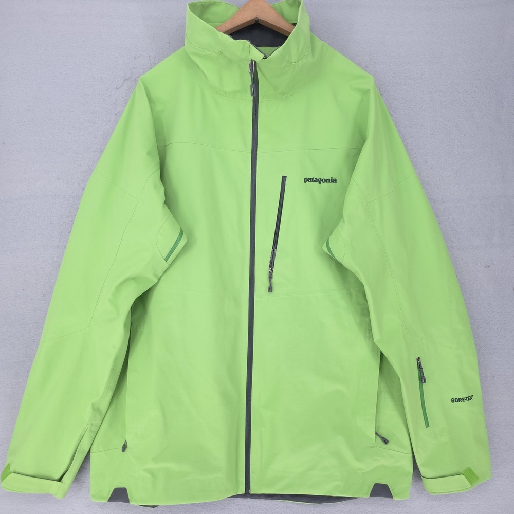 Patagonia Ski Jacket Mens Large Green Gore-Tex Waterproof Shell Snow Powder